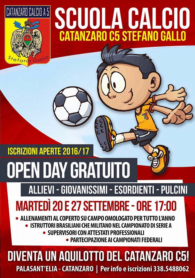 locandina scuola calcio
