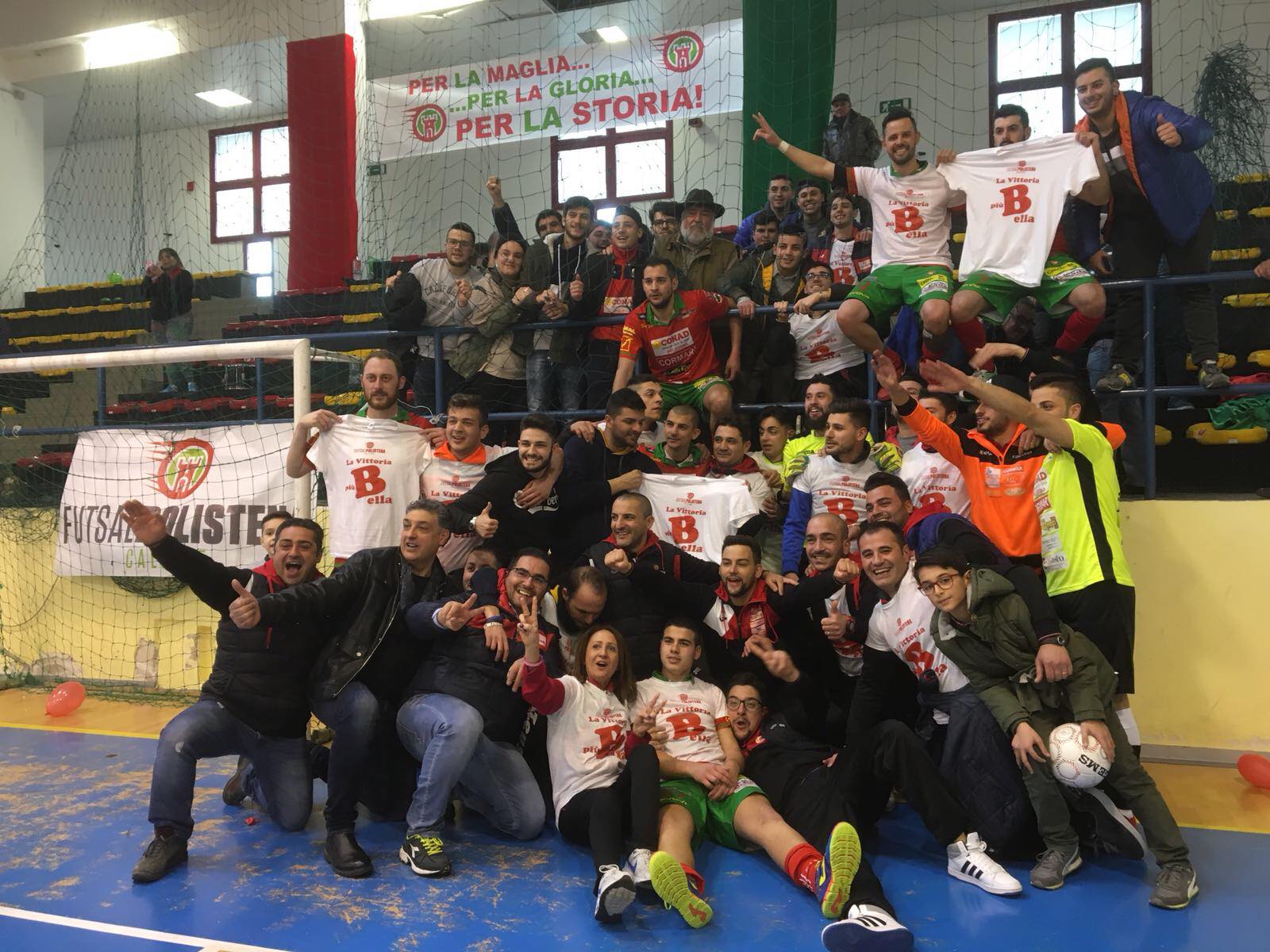 CAMPIONI. Il Futsal Polistena vince la C1 207/2018