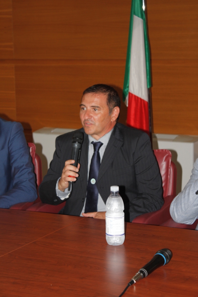 Il presidente Nicola Mazzocca in conferenza