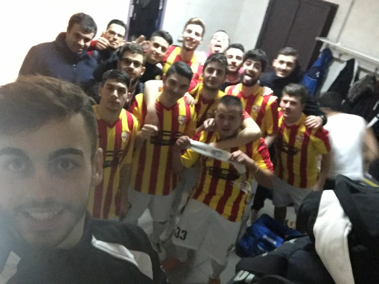 Selfie negli spogliatoi Catanzaro Futsal