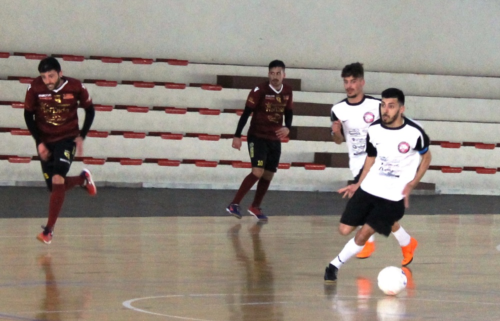 Un'azione di gioco del match tra Cirò e Bovalino con protagonista Sinopoli