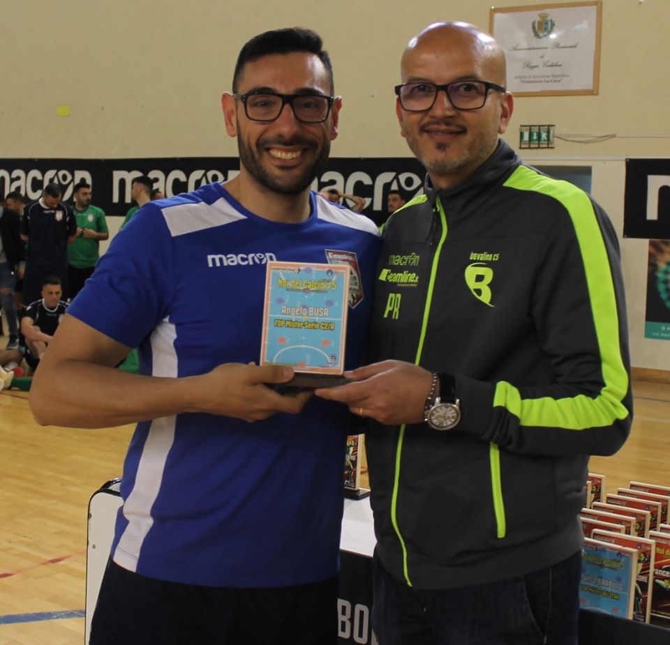 Busa premiato nella scorsa edizione di Noi del Calcio a 5